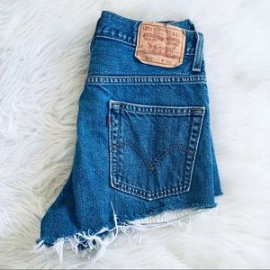 Levi’s 505 Vintage High Waist Mom Jean Shorts